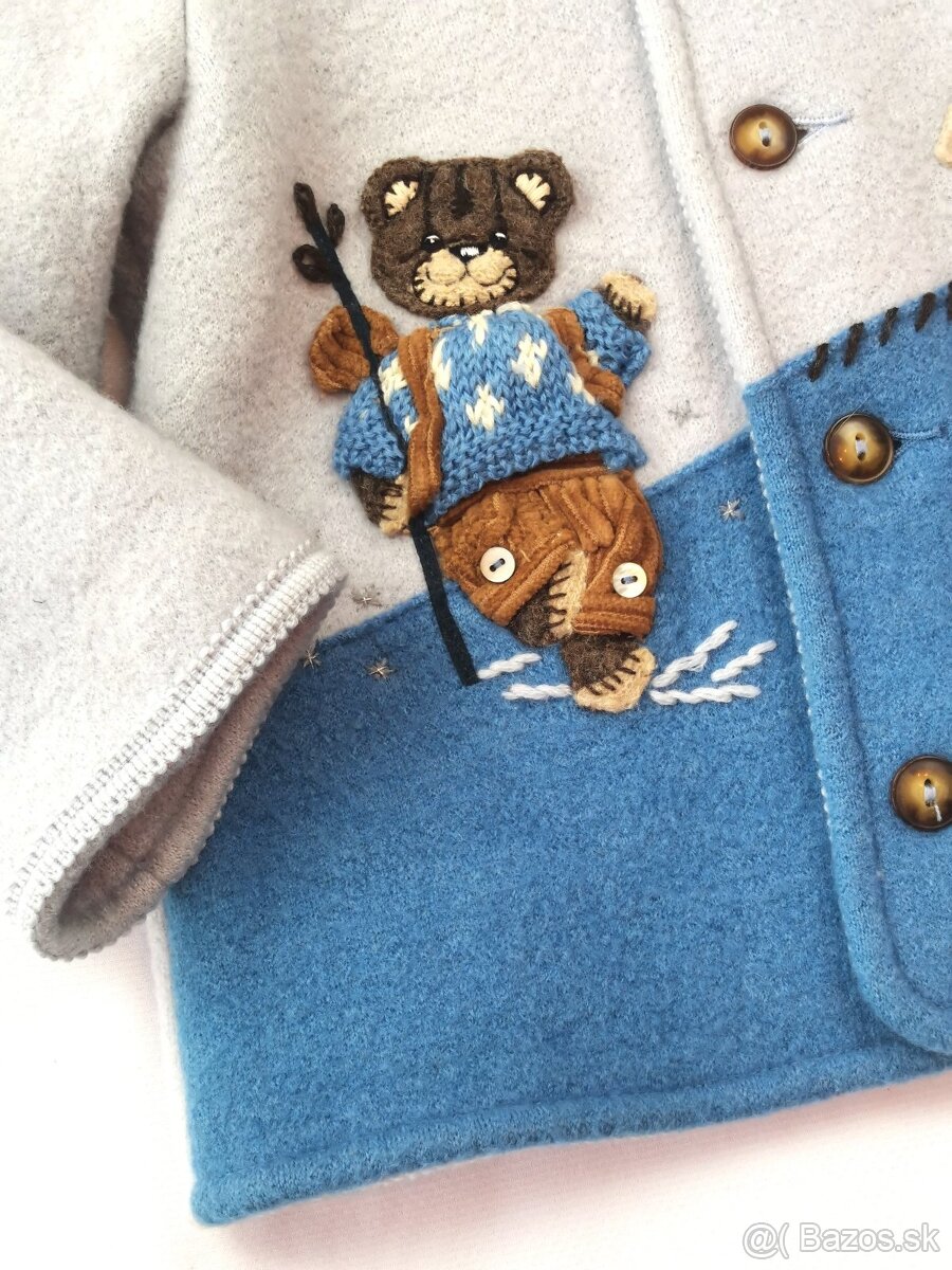 Giesswein-vlnenný kabátik veľkosť 110 - 7