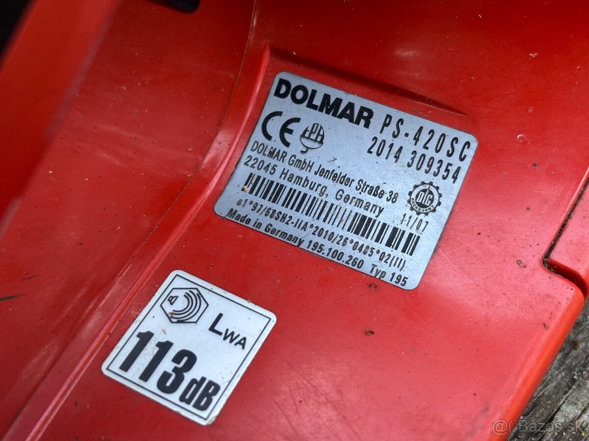 Benzínová reťazová píla Dolmar PS-420SC - 7