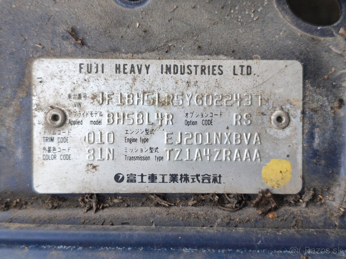 Subaru Legacy III BH (98-03) - 7