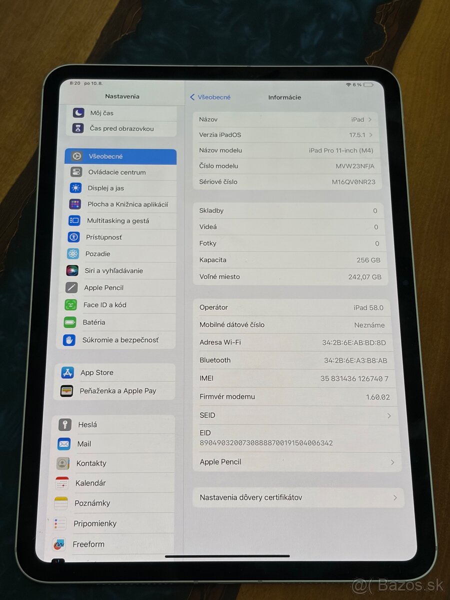 Apple iPad Pro M4 11” Cellular 256gb - 7