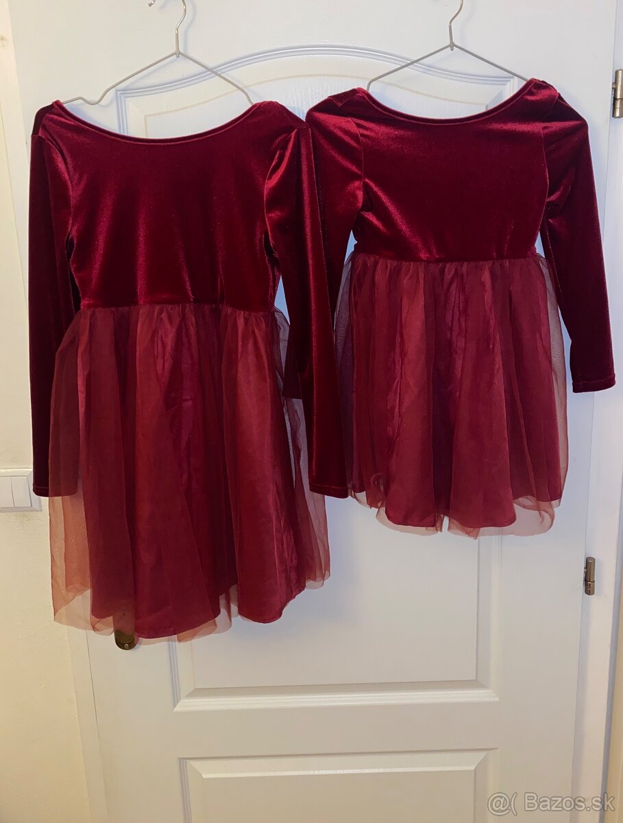 Shein bordove saty velkost 128 - 7