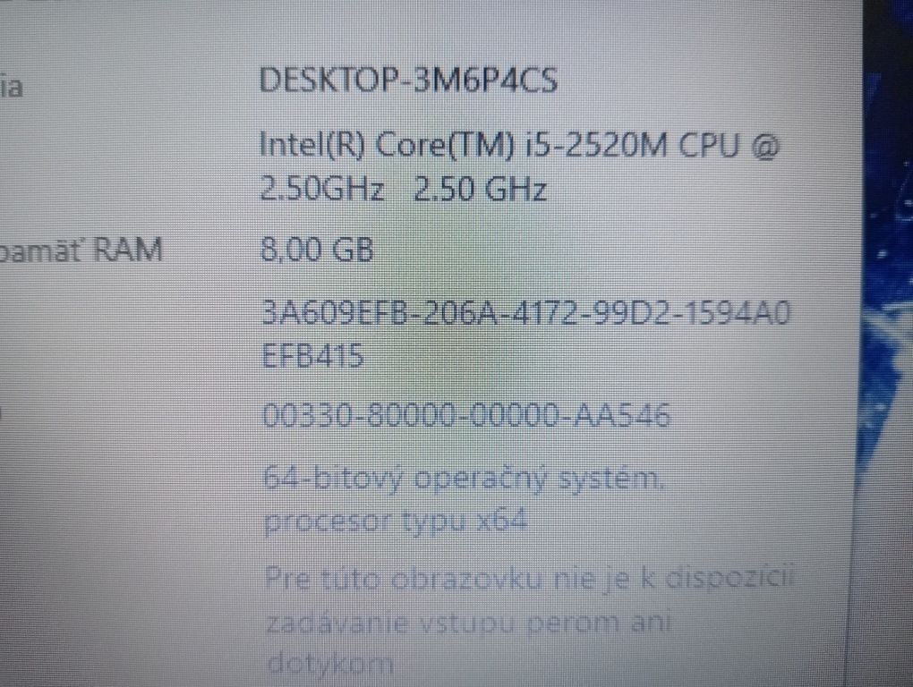 predám HP probook 6460b/ 8gb ram / Intel core i5 / ssd - - 7