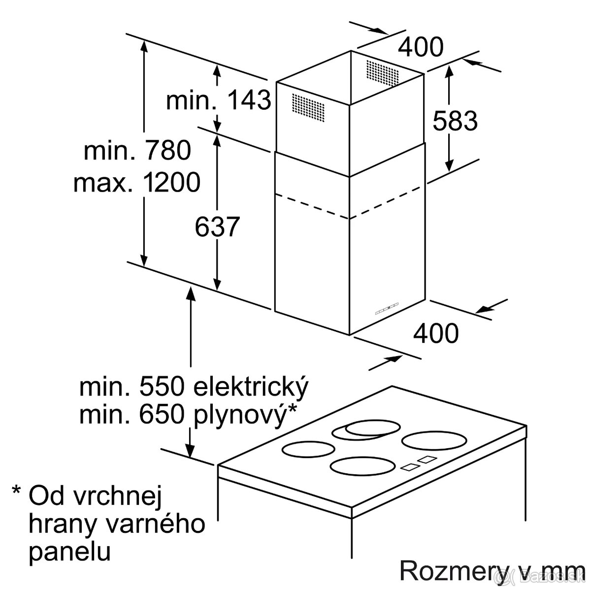 Priestorový digestor Siemens LF457CA60 - 7