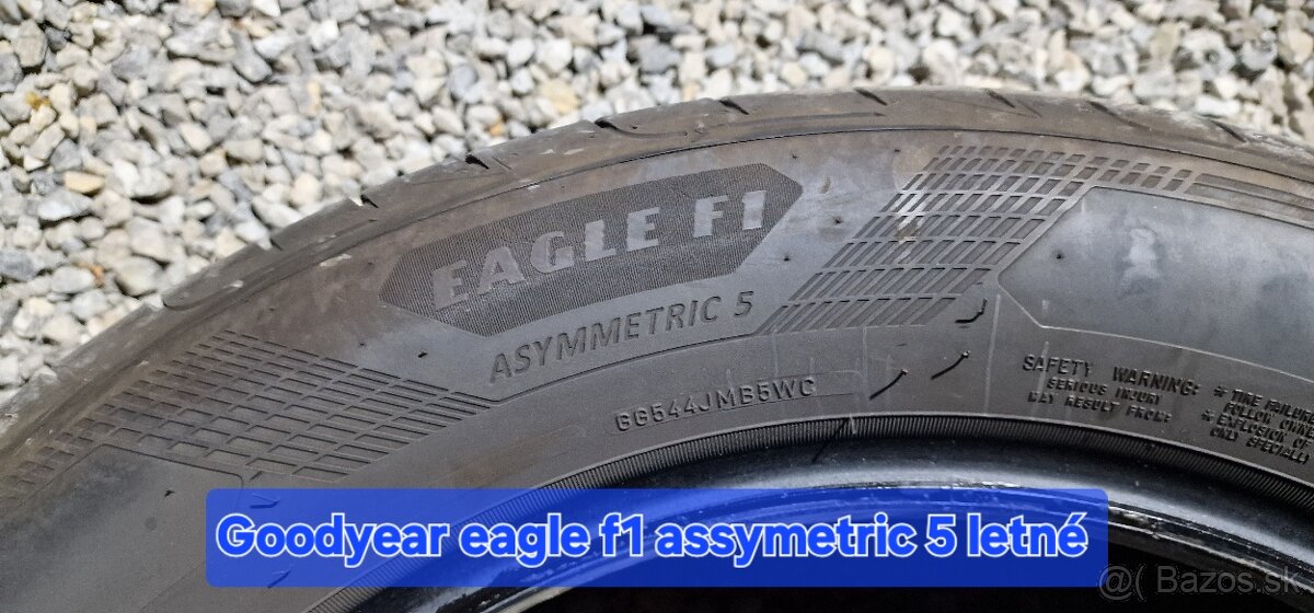 Letné pneu 235/55R18 Goodyear EAGLE F1 (7mm) 2ks DOT 4323 - 7