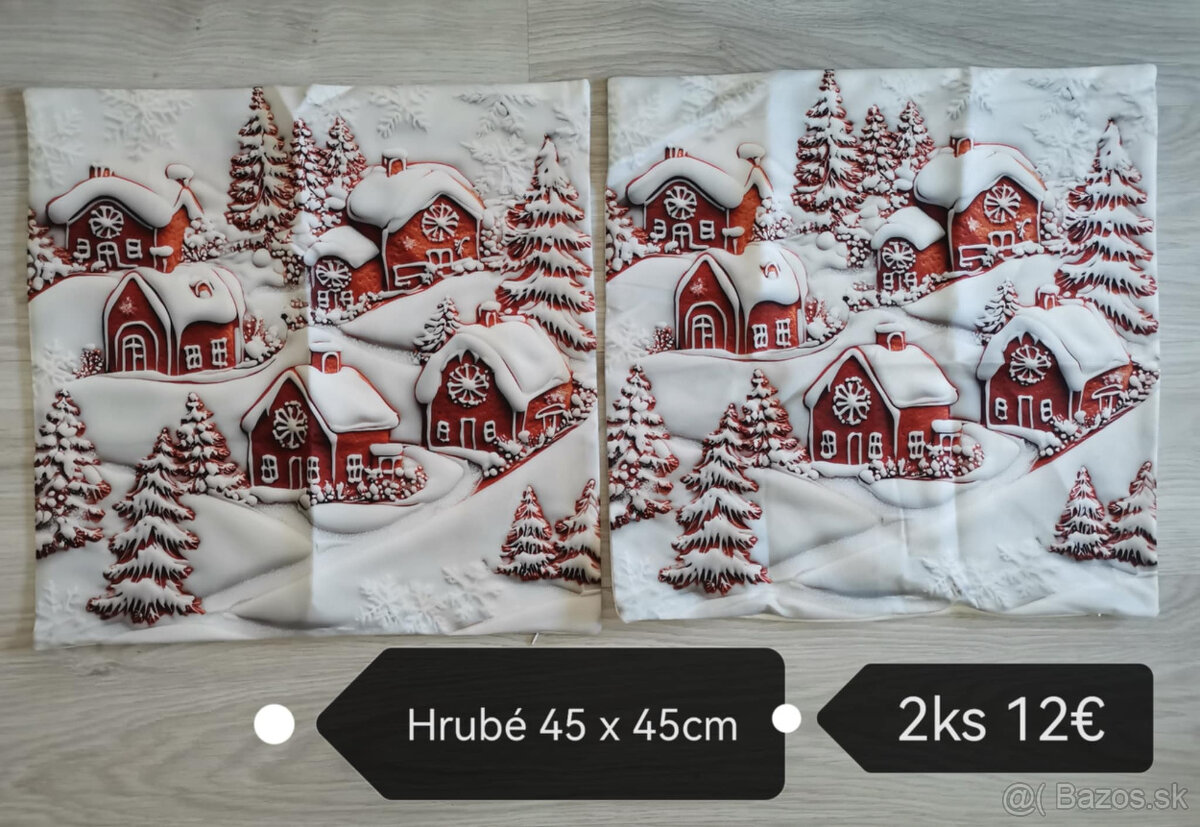 Perníčkové Vianoce ,obliečky ,vence na dvere NOVE - 7