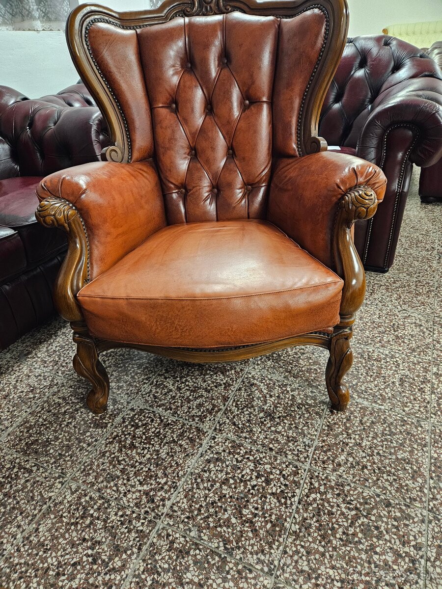 CHESTERFIELD V ANGLICKOM ŠTÝLE,V TOP STAVE,3+1+1 - 7