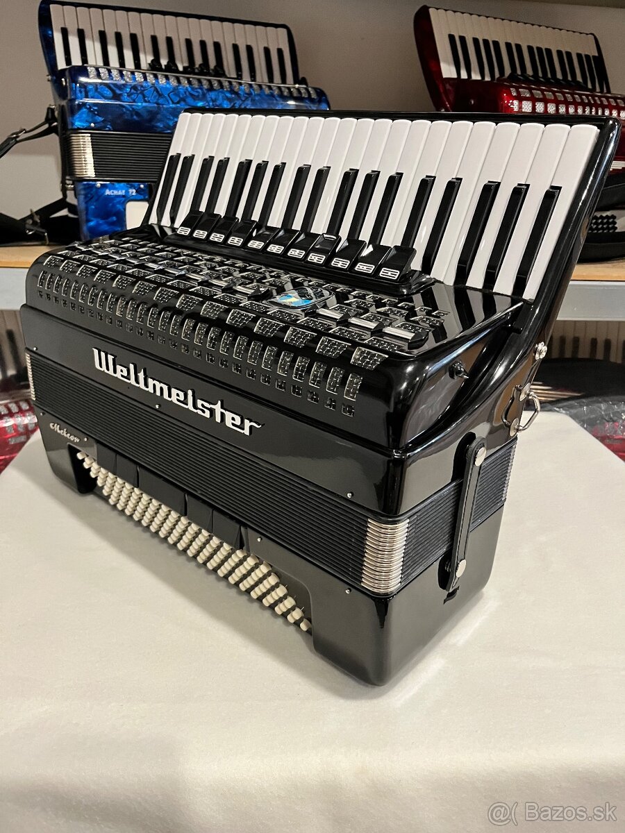Predám akordeón WELTMEISTER METEOR 120 BASOVÝ - 7