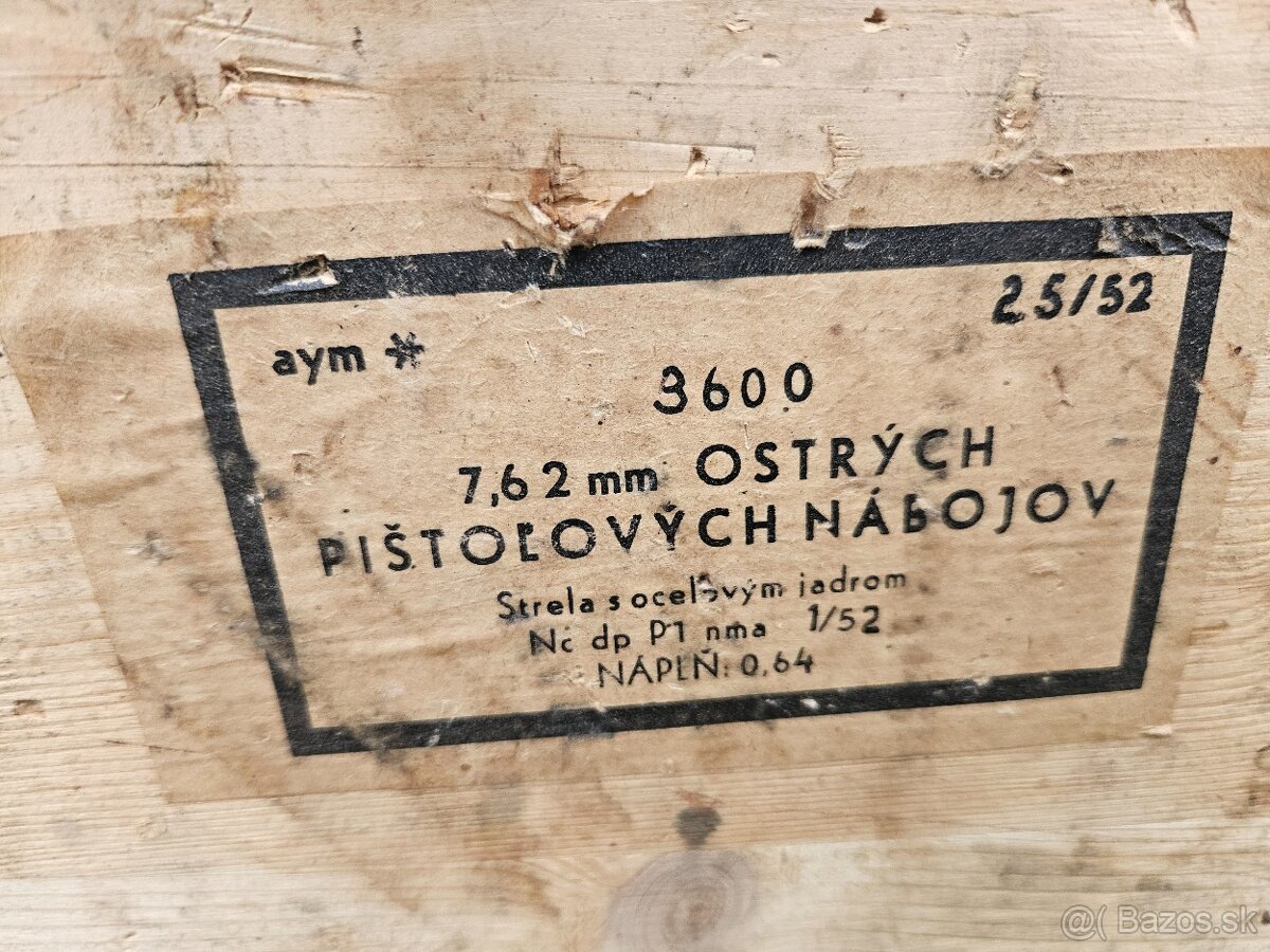 Vojenska drevena krabica bedňa 8. - 7