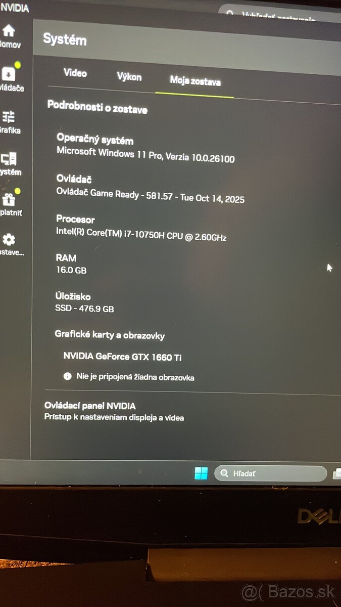 Herný Notebook DELL G5500 - 7