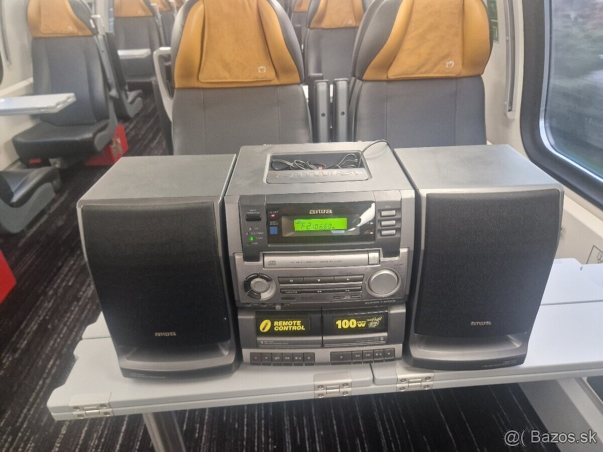 Prenosné rádio veža AIWA 230v 12v Autoberia aj Baterky - 7