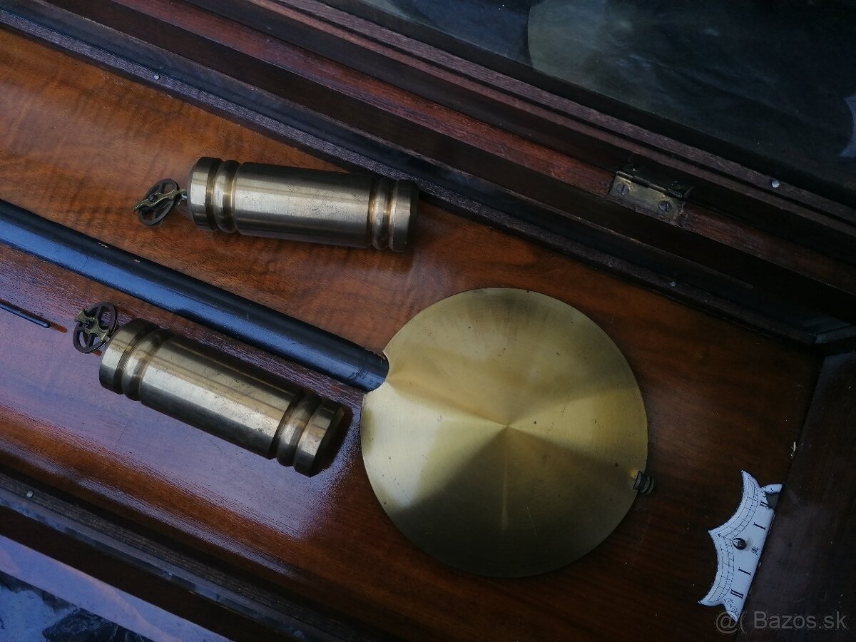 Predám starožitné 2- závažové nástenné hodiny - 7