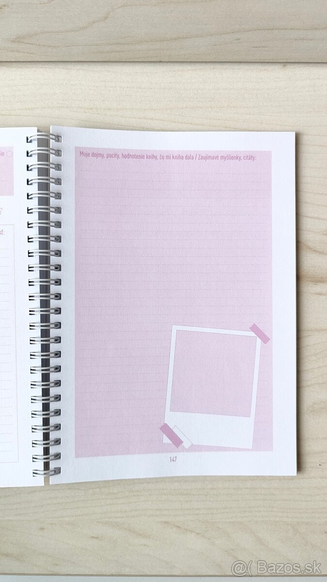 Nový Knižný diár zápisník pre knihomoľov 180 str. Dream&live - 7