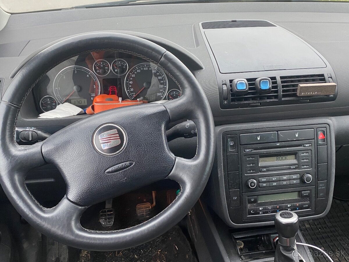 Seat alhambra 2008 1.9tdi 85kw zachovalá bez hrdze čierna - 7