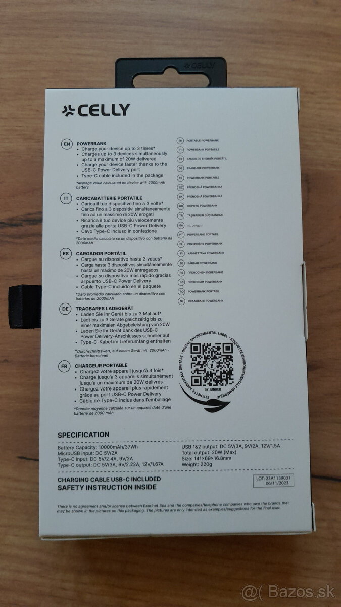 PowerBanka - Celly 10 000mAh - 7