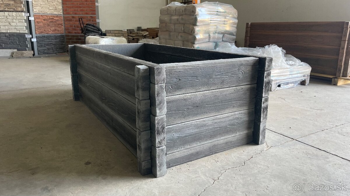 Betónový vyvýšený záhon - 7