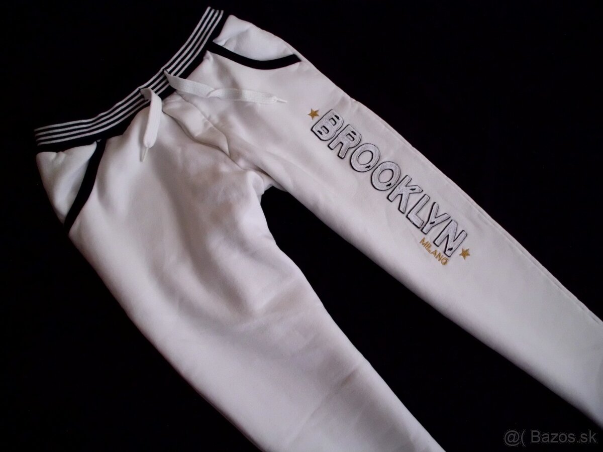 Brooklyn Milano dámske tepláky biele M - 7