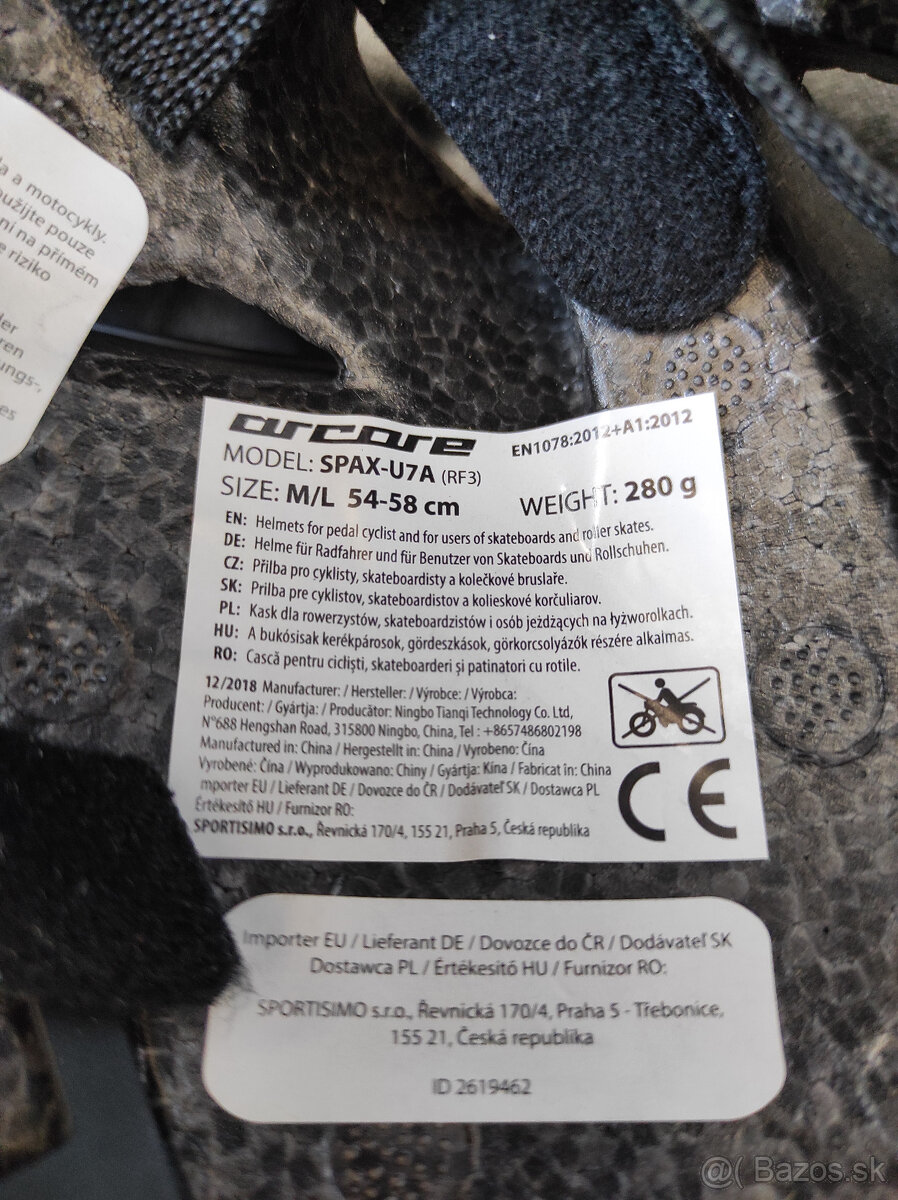 Prilba na bicykel - cierna. Ako nova. - 7