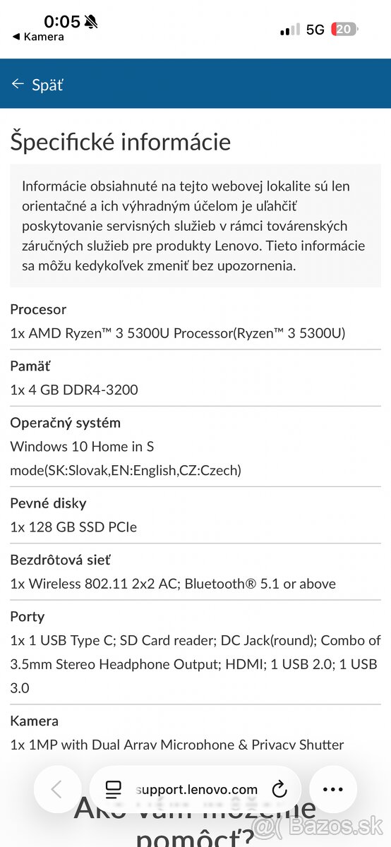 Lenovo IdeaPad 3-14ALC6 - 7
