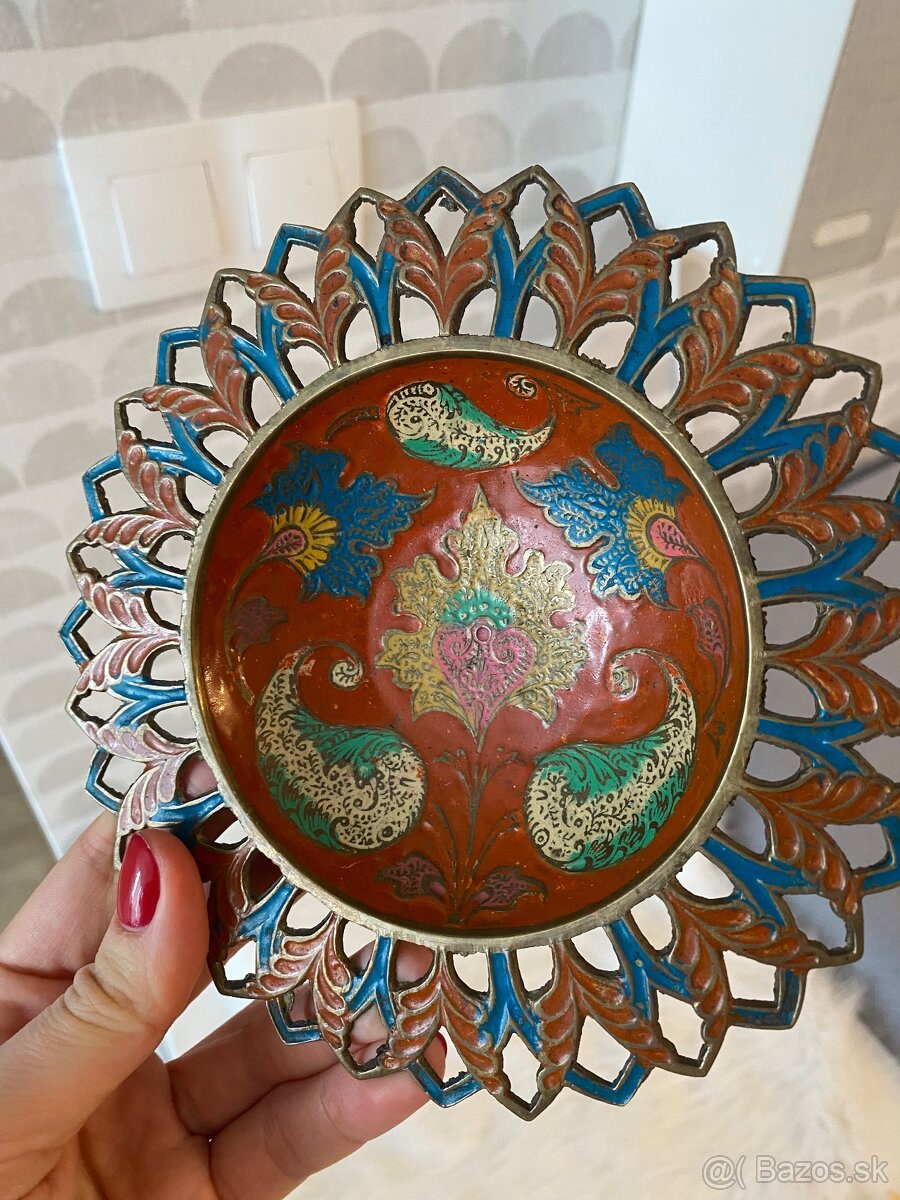 Vintage indická handmade miska 70. roky - 7