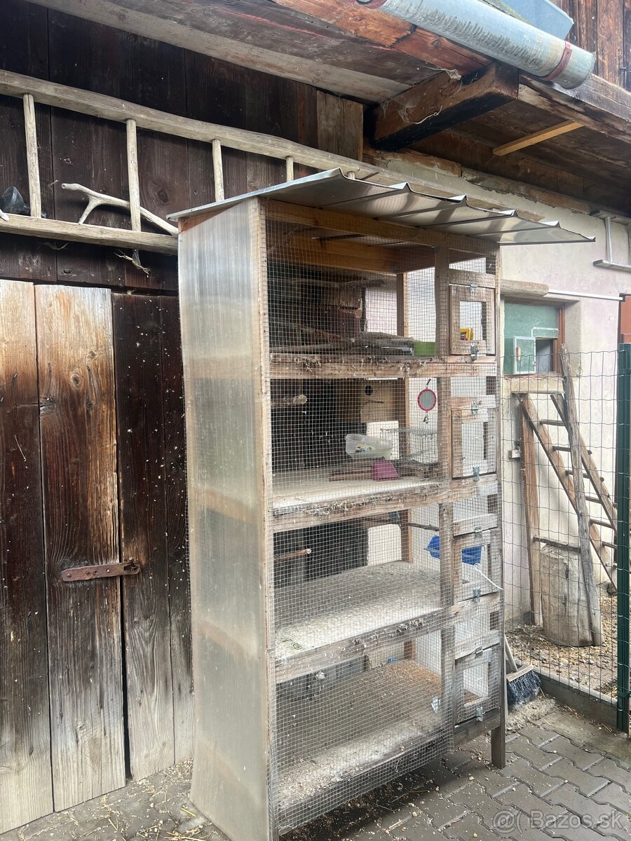 Predám cely chov a drevené voliéry - 7