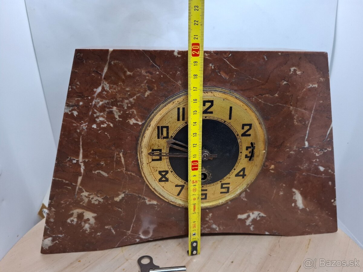 Predám funkčné mramorové komodové hodiny 75 € - 7