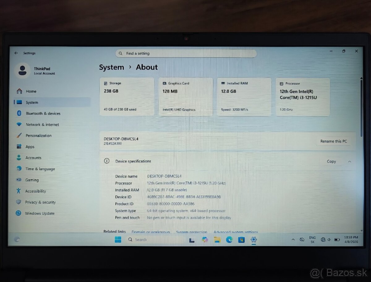 Lenovo ThinkPad E14 Gen 4 – rýchly, spoľahlivý notebook na p - 7