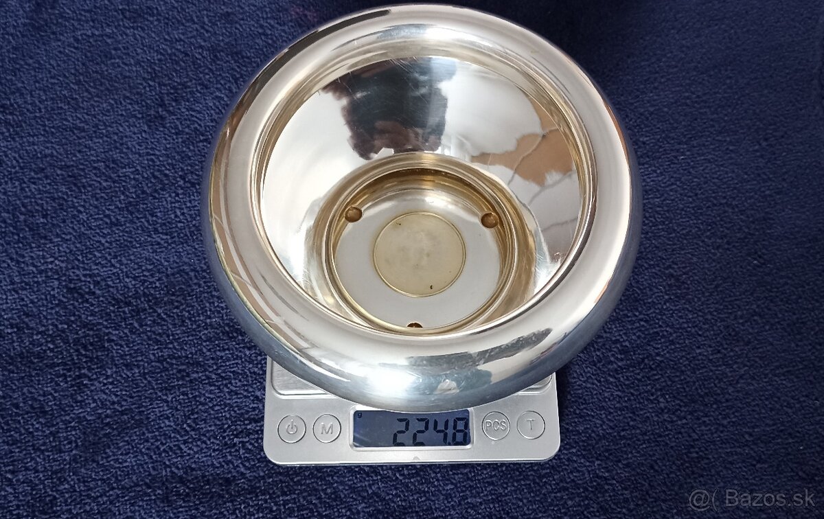 Investičné striebro- moderná dizajnová miska– Grécko, 229,3g - 7