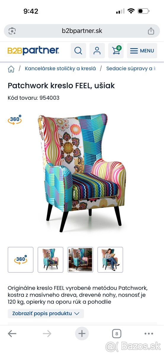 Predám Patchwork kreslo - 7