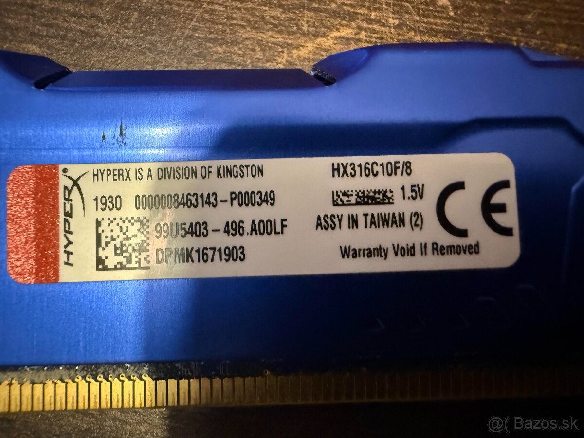 Predám RAM 8GB DDR3 pre PC - 7