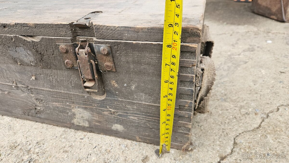 Vojenska drevena krabica bedňa 7. - 7