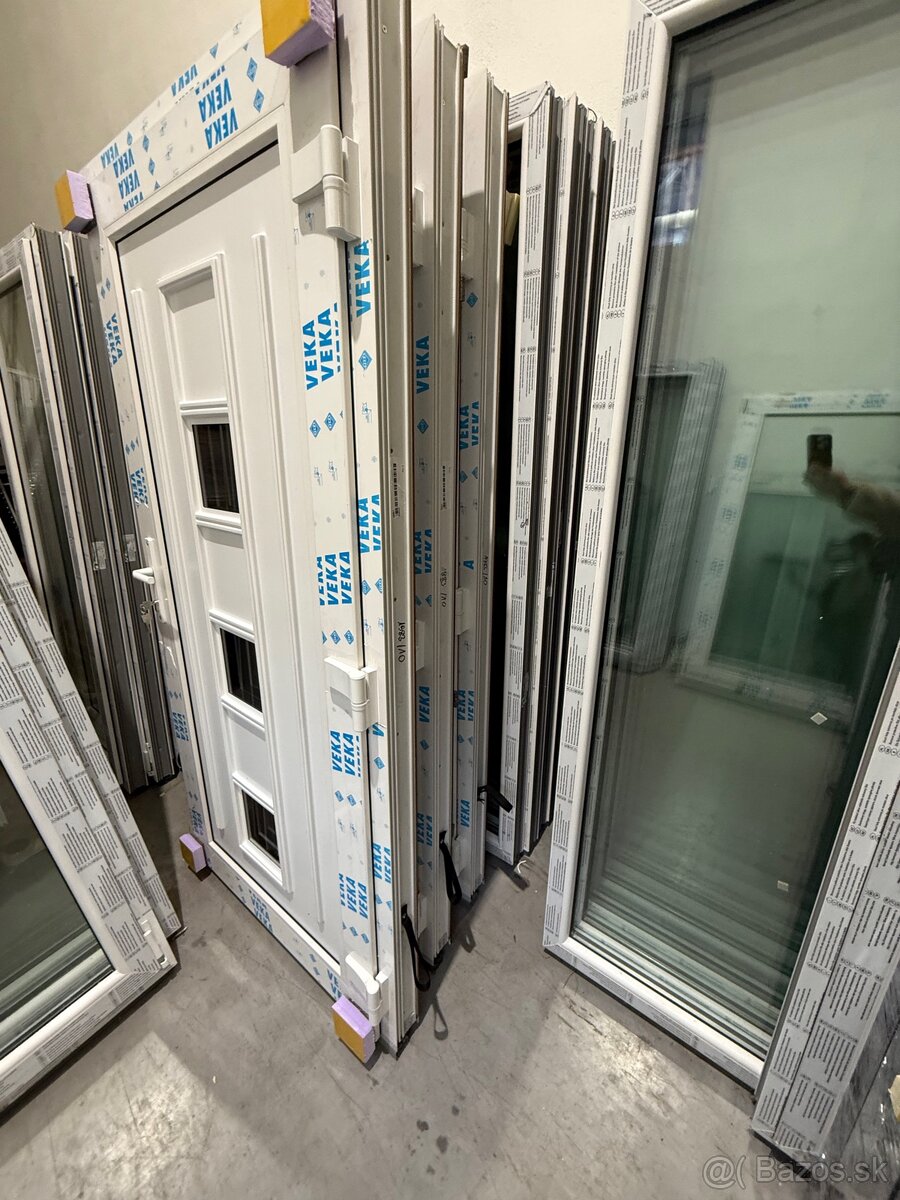 Plastové vchodové dvere,zlatý dub/biela,špičková kvalita - 7