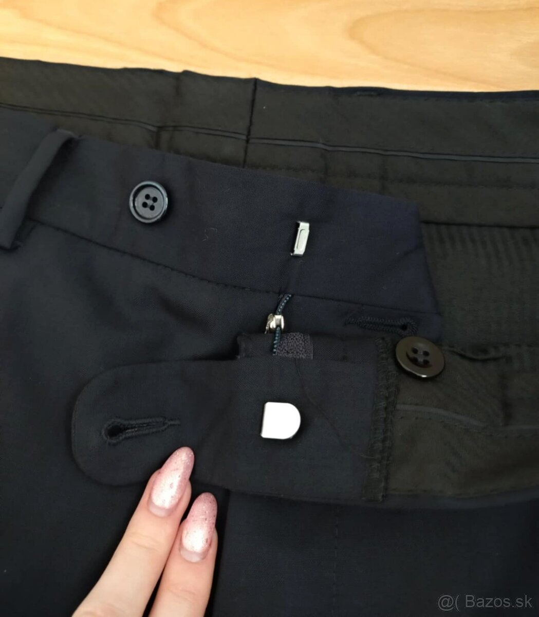 Pánsky tmavomodrý oblek (Ozeta - Marzotto) - 7