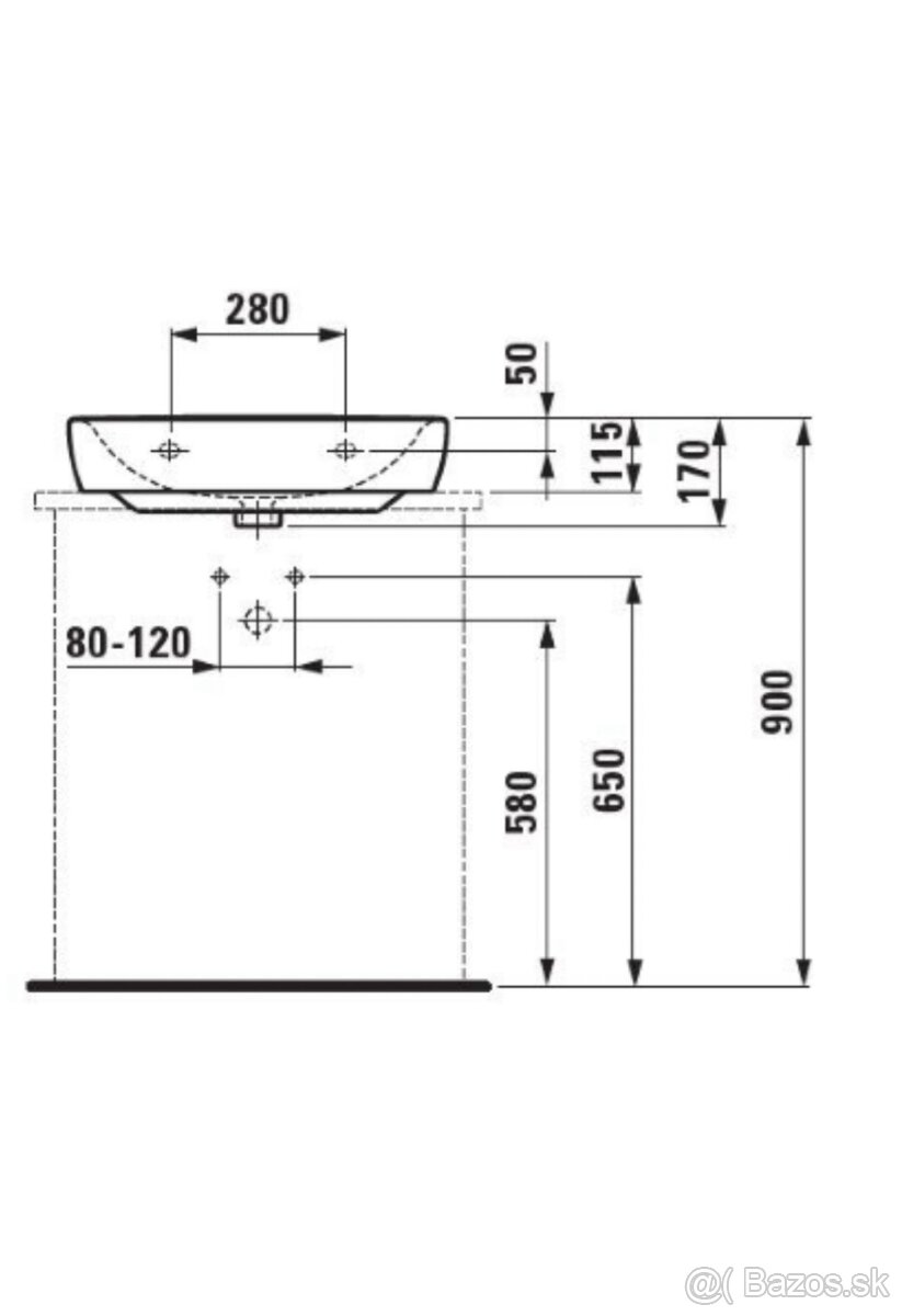 Umývadlo Laufen Pro A 60x48 cm - 7