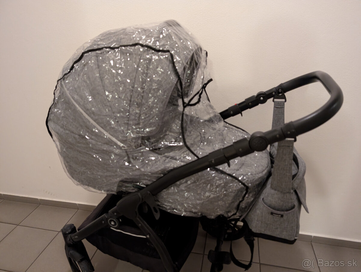 Predám kočík Noordi fjordi 3v1 (Dark grey) - 7