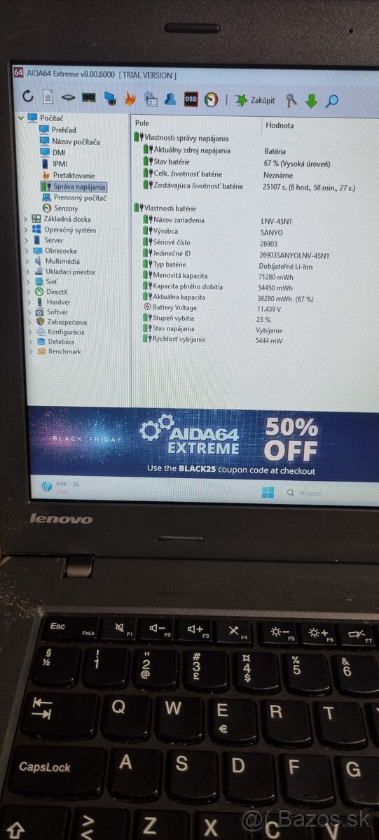 14" LENOVO ThinkPad L450 i5-4300U/ SSD/ 8GB DDR3 - 7