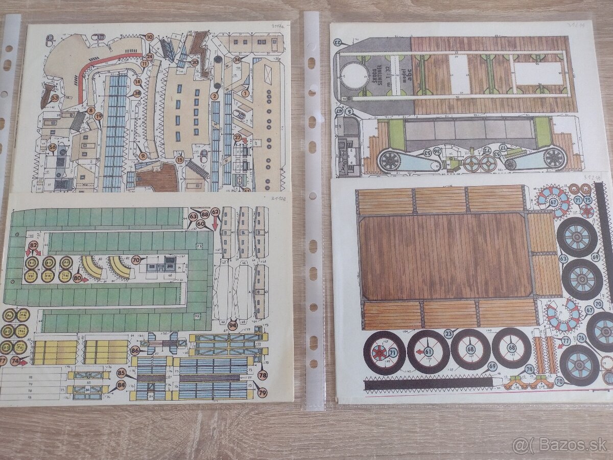 Vystrihovačky, papierové modely 2 - 7