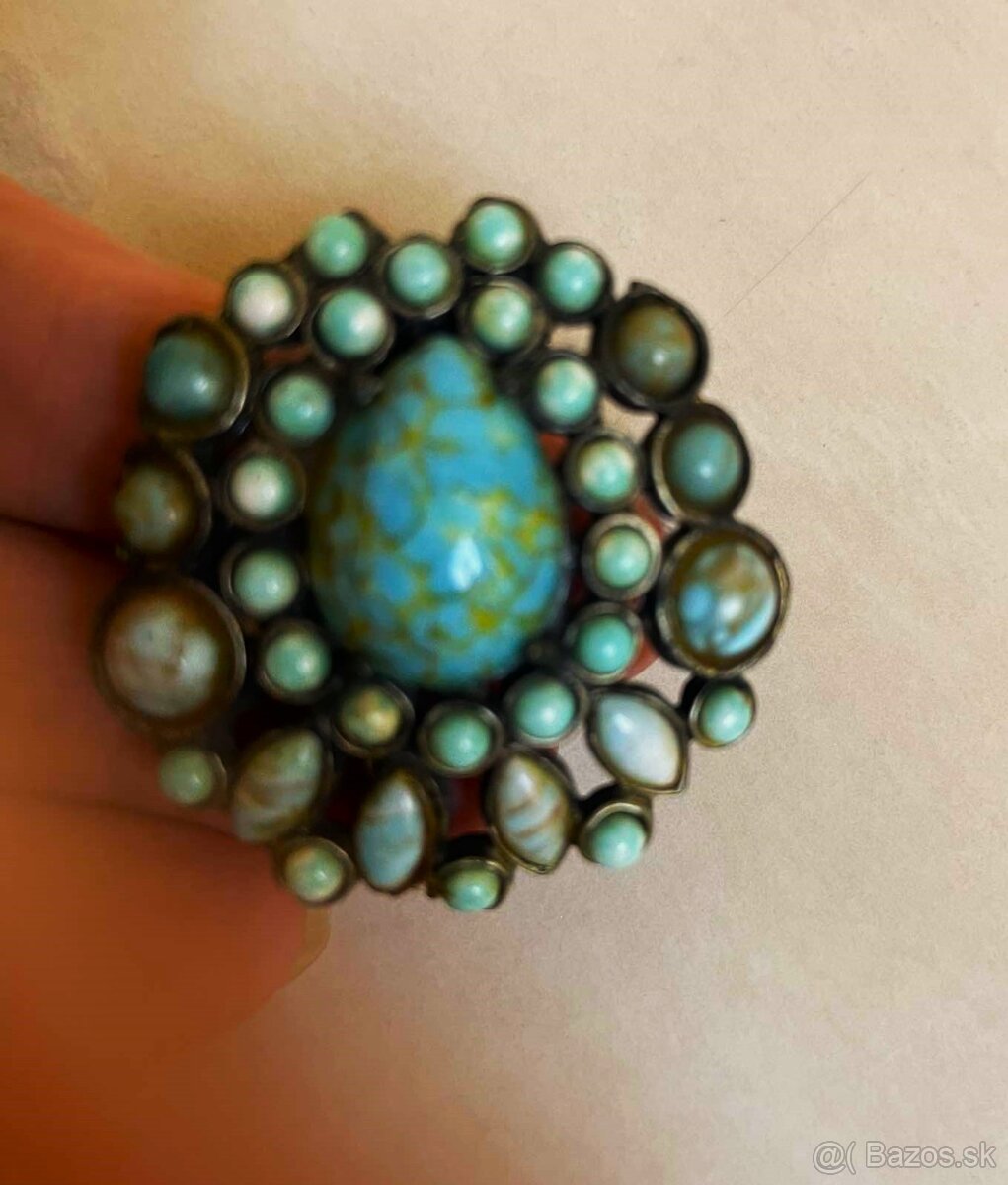 Starožitná vintage brošňa - 7