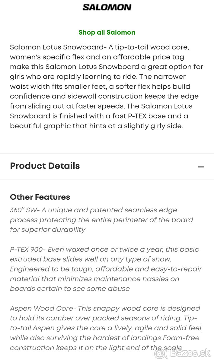 predam krasny damsky snowboard SALOMON 149 cm - 7