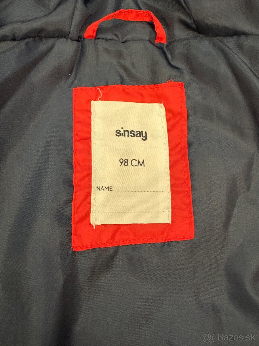 Bunda Sinsay 98 červená - 7