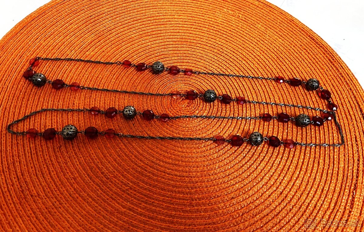 Starožitný vintage náhrdelník - 7