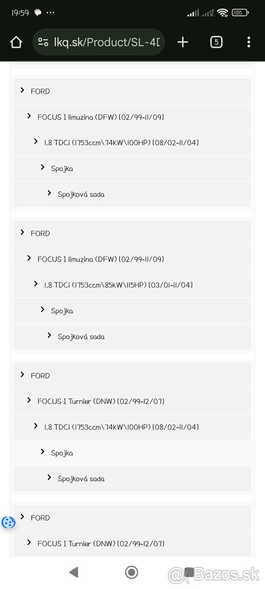 Spojkova sada starline - 7