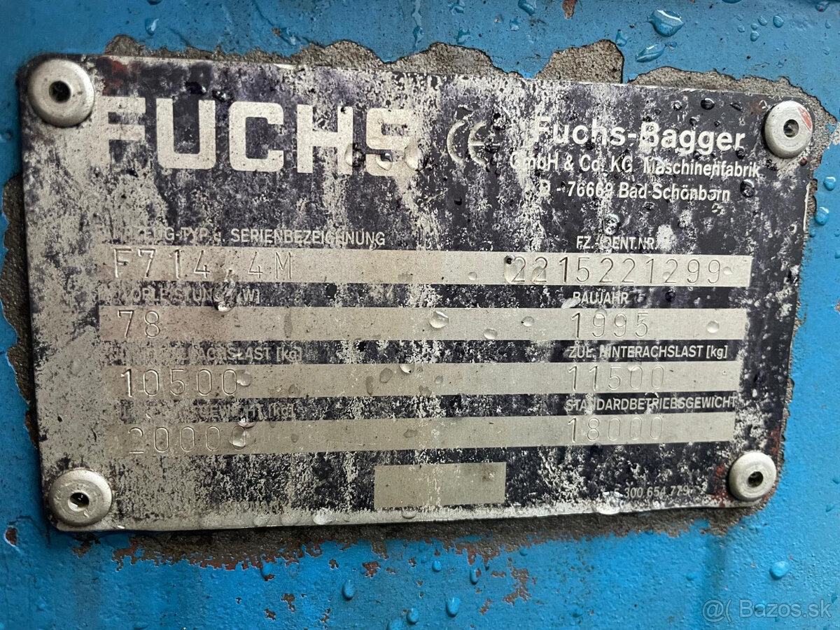 Kolový nakladač FUCHS 714.4 ELEKTROMAGNET - - 7