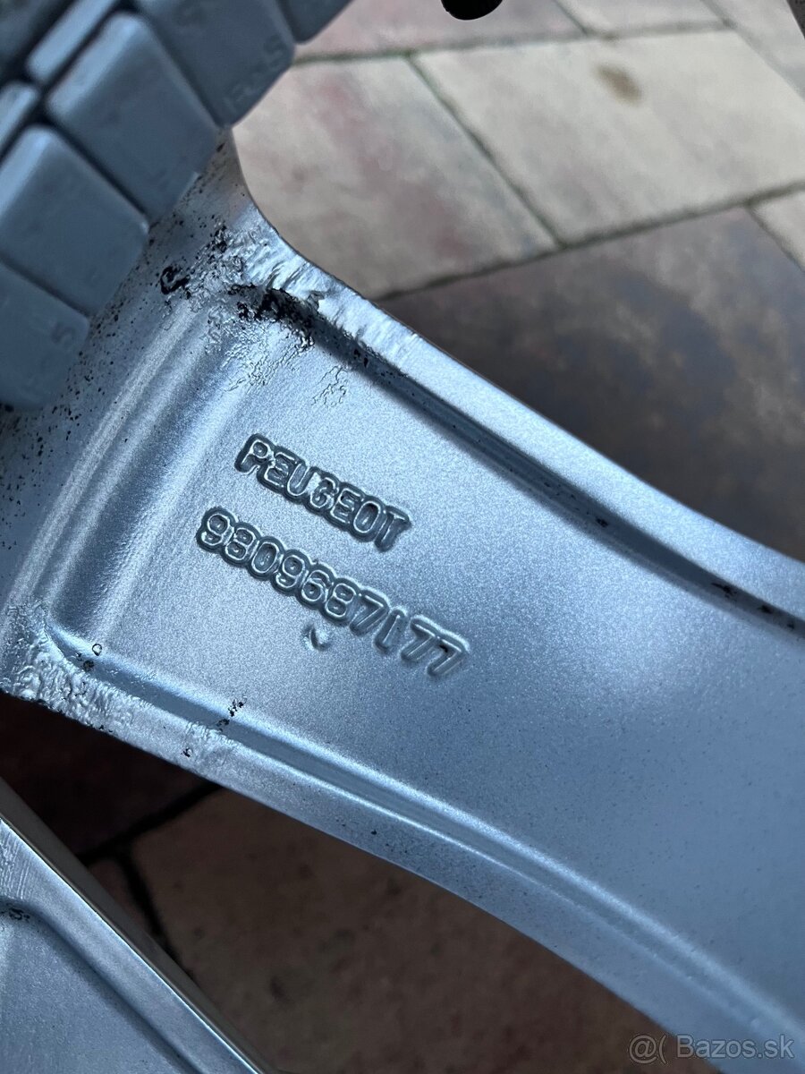 Orig. hliníkové disky Peugeot R17, 5x108 - 7