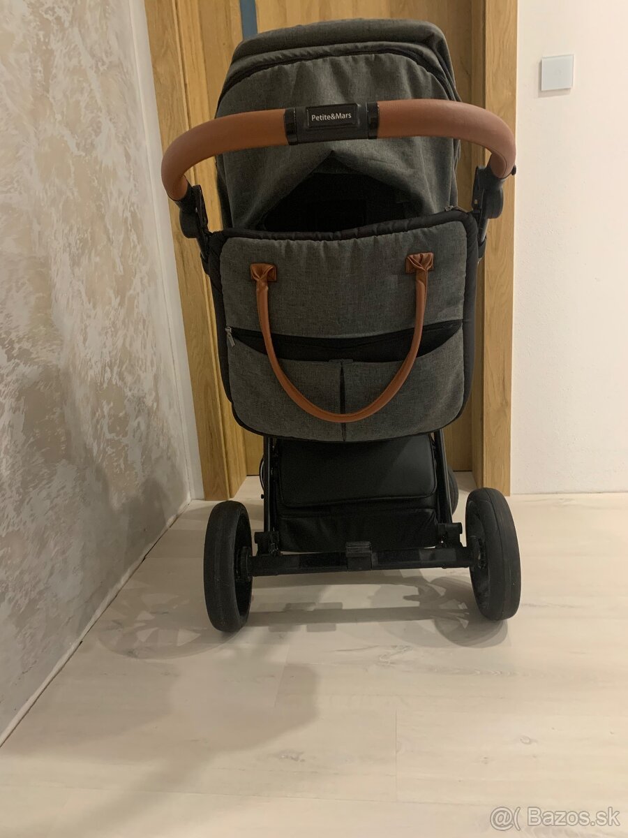 Kočík Petite&Mars Rover II 2v1 Grey - 7
