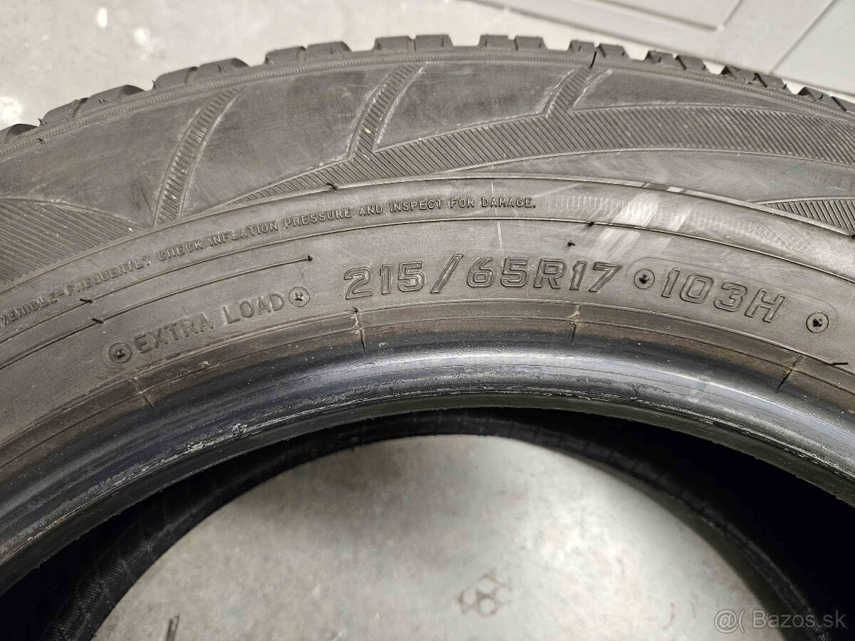 Predám zimné pneumatikami "M+S" 215/65R17 - 7