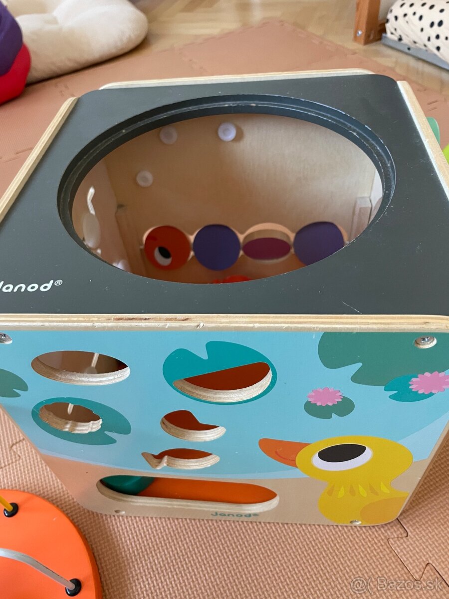 Janod drevená didaktická kocka s labyrintom - 7