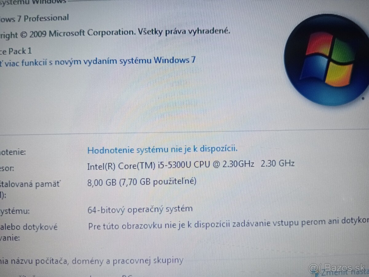 predám Lenovo Thinkpad t450 / Intel core i5 / Windows 7 - 7