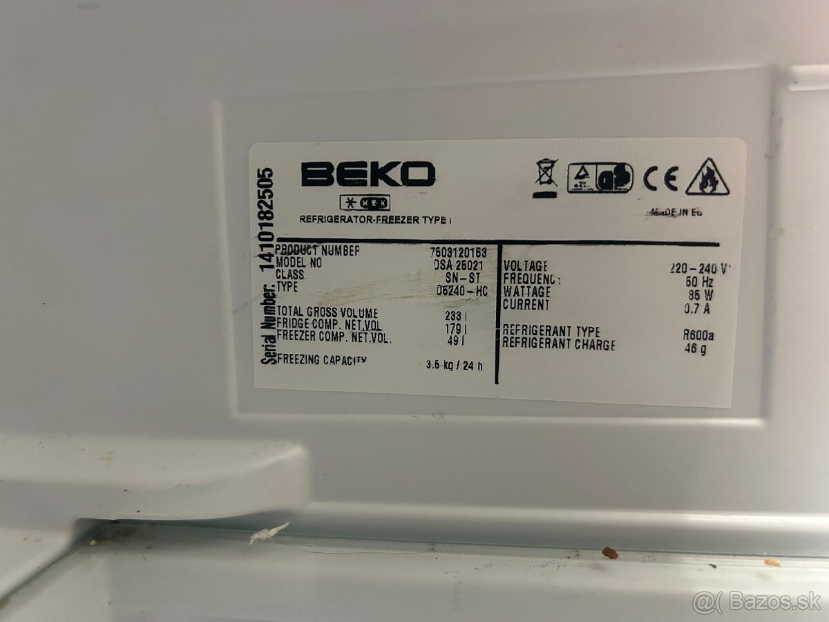 Chladnicka s mraznickou Beko - 7