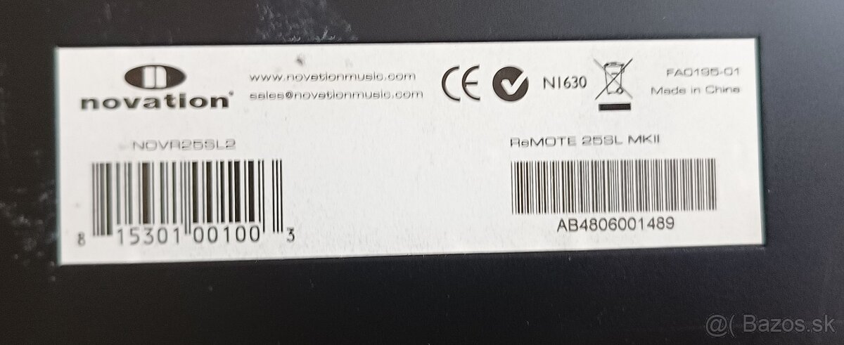 usb / mini keyboard NOVATION REMOTE 25 SL MKII + kufrik - 7