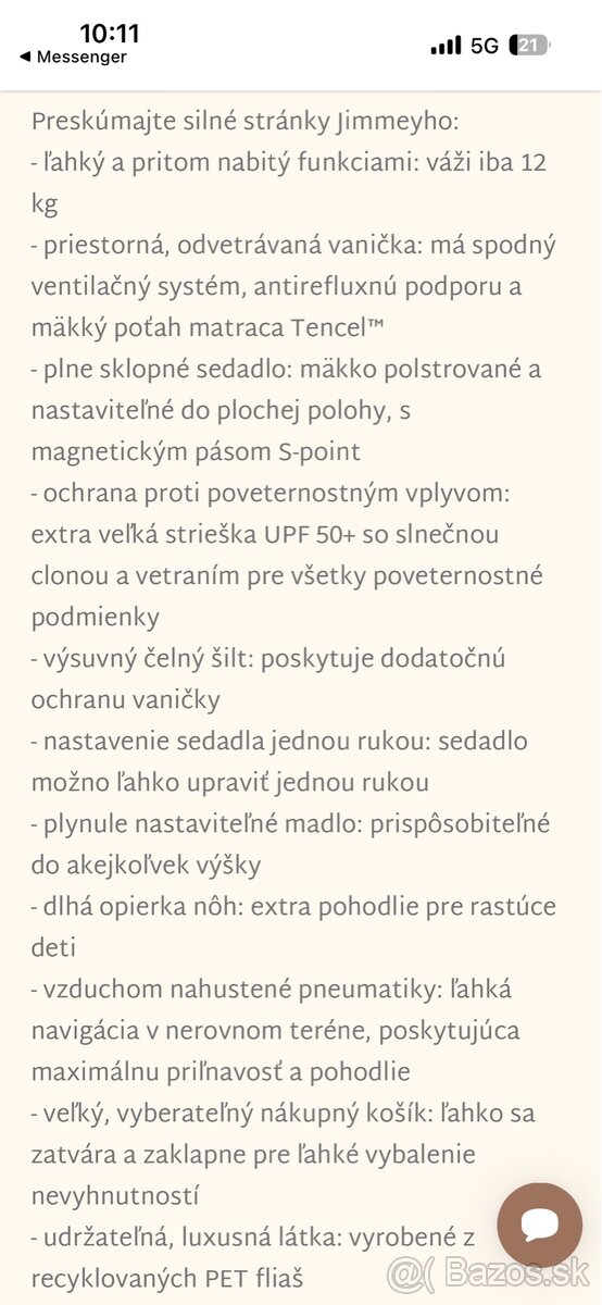 Easywalker kombinovaný kočík Jimmey - 7